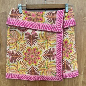 *TAG ON, NEVER WORN* Farm RIo | Palm Scarf Print Miniskirt | Size 28